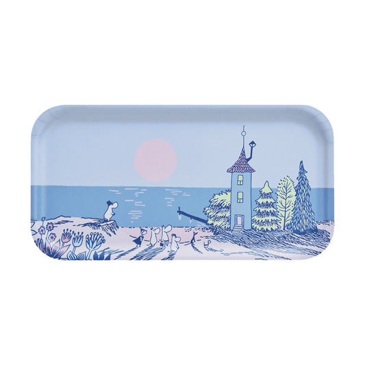 Muurla Mumin bricka 22x43 cm Sunset