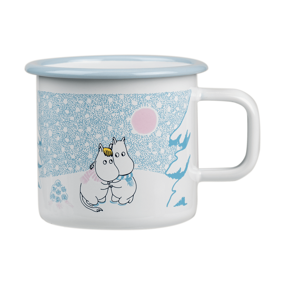 Muurla Mumin emaljmugg 37 cl Let it snow