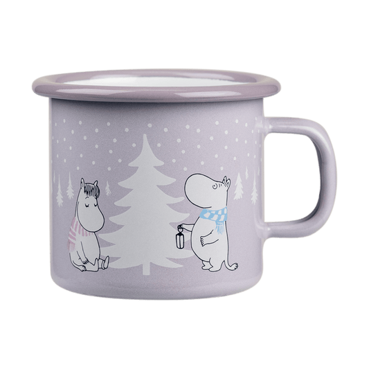 Muurla Mumin emaljmugg 25 cl Snowfall