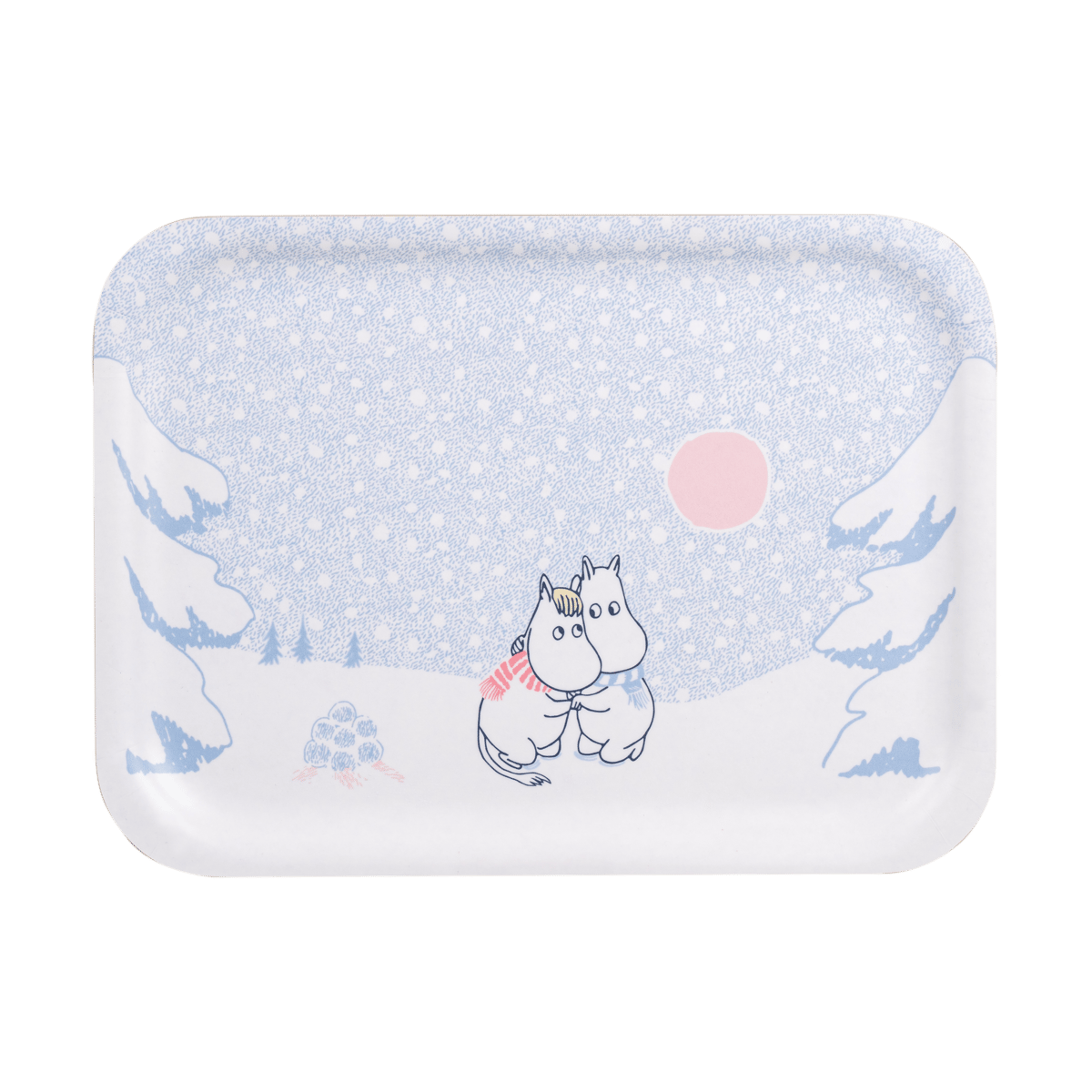 Muurla Moomin Tablett 20x27 cm Let it snow