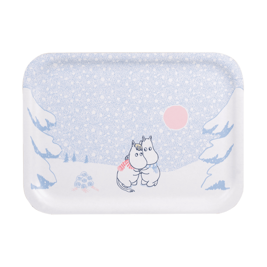 Muurla Moomin Tablett 20x27 cm Let it snow