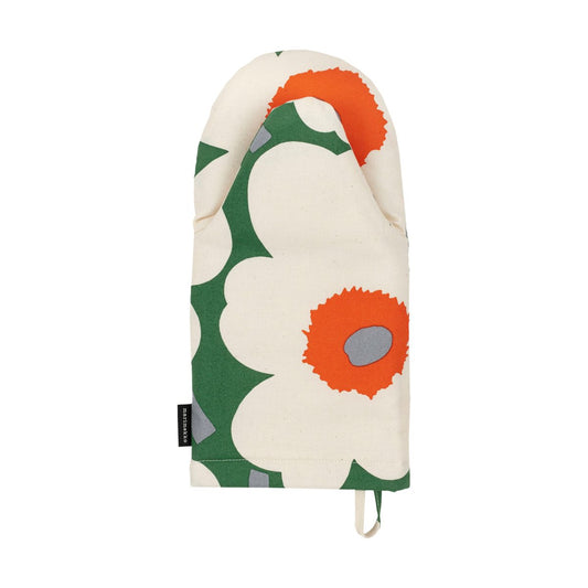 Marimekko Pieni Unikko grytvante Green-cotton-orange