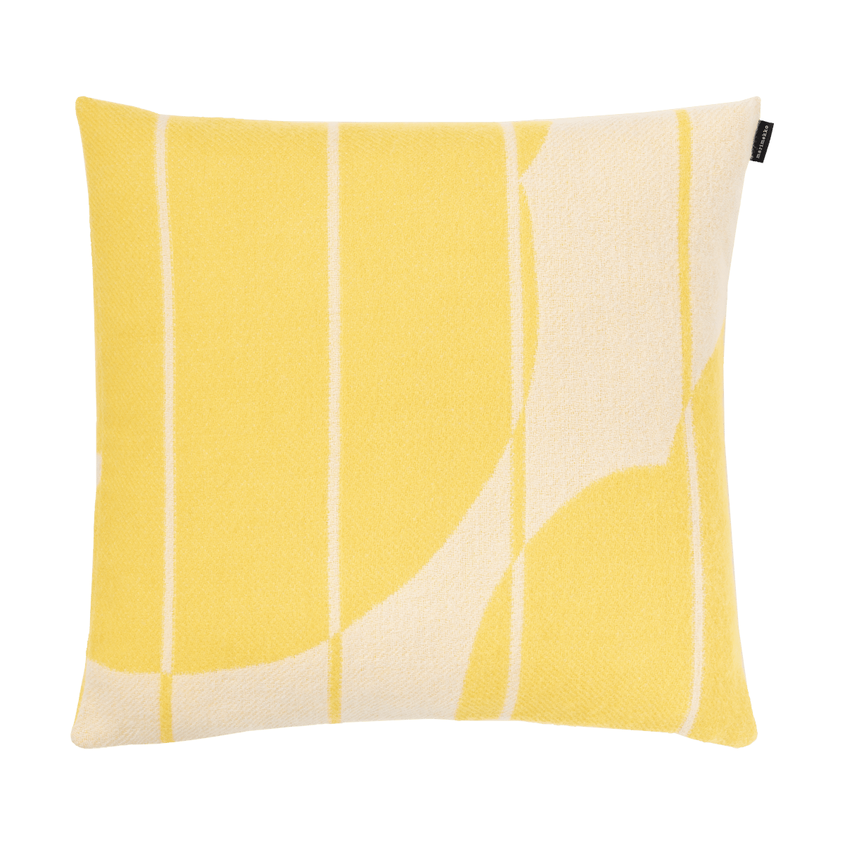 Marimekko Vesi Unikko kuddfodral ull 50x50 cm Spring yellow-ecru