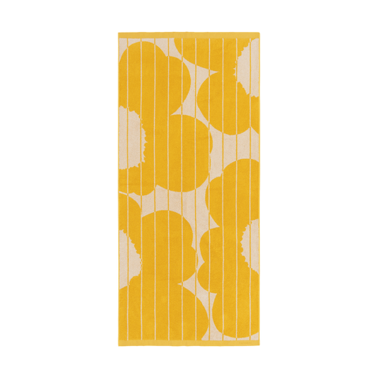 Marimekko Vesi Unikko badhandduk 70x150 cm Spring yellow-ecru