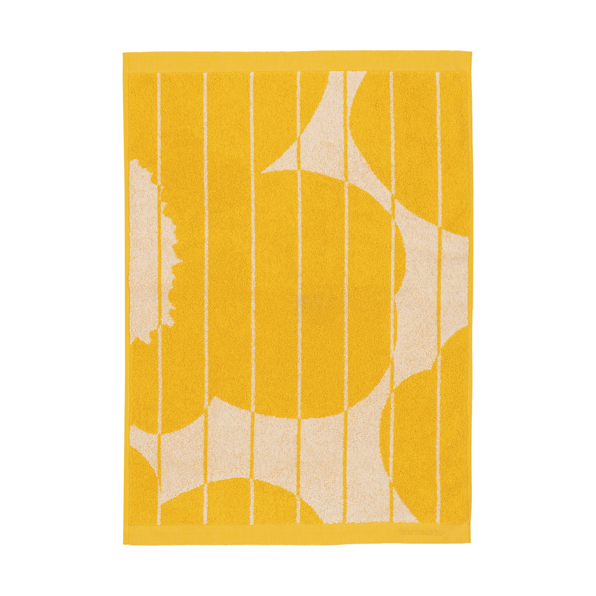 Marimekko Vesi Unikko handduk 50x70 cm Spring yellow-ecru