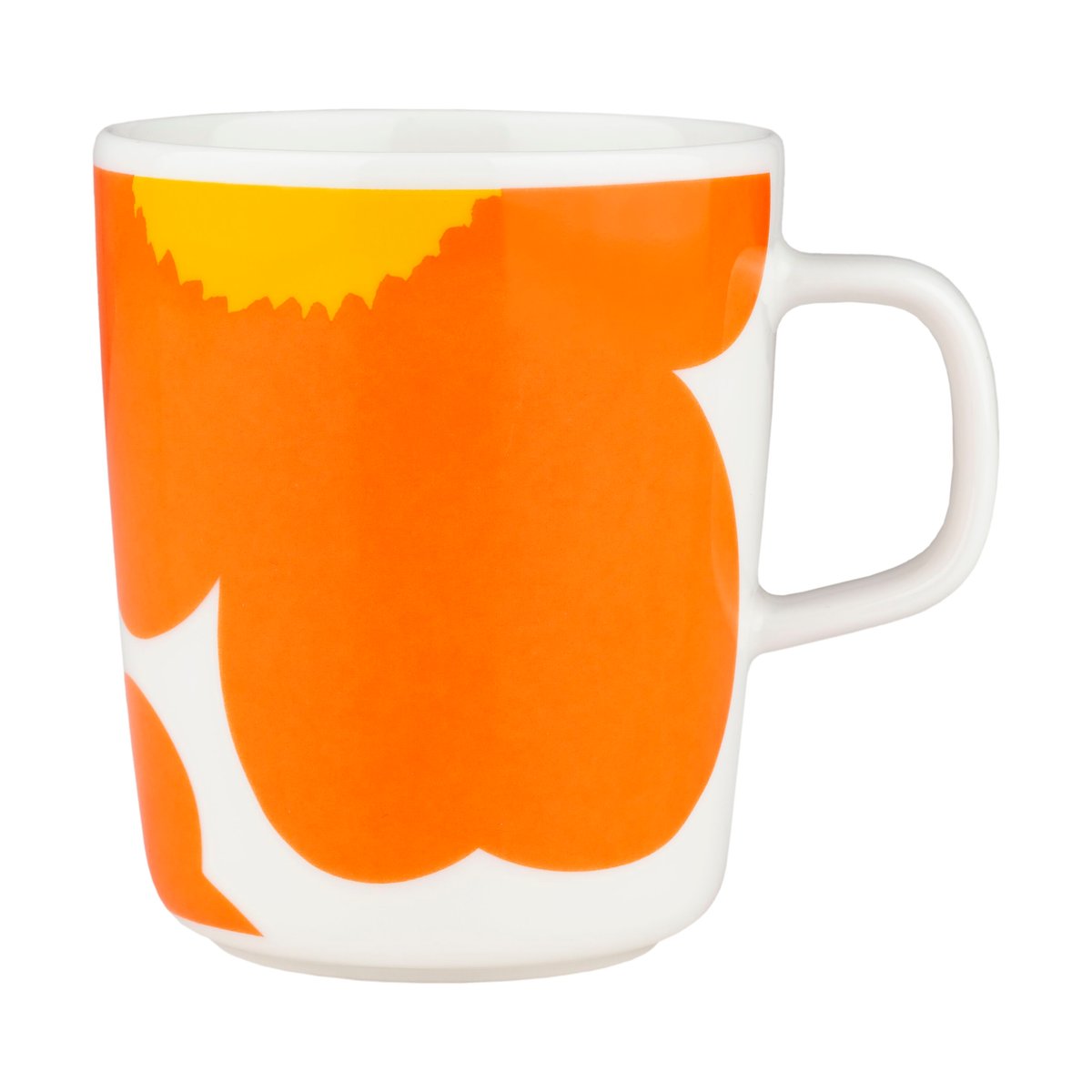 Marimekko Iso Unikko Tasse 25 cl White-orange-yellow