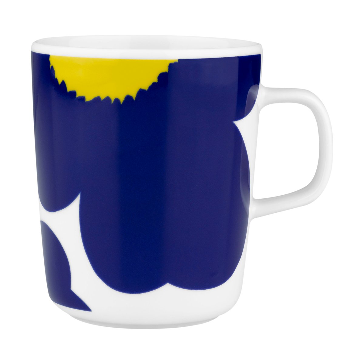 Marimekko Iso Unikko Tasse 25 cl White-d. blue-yellow