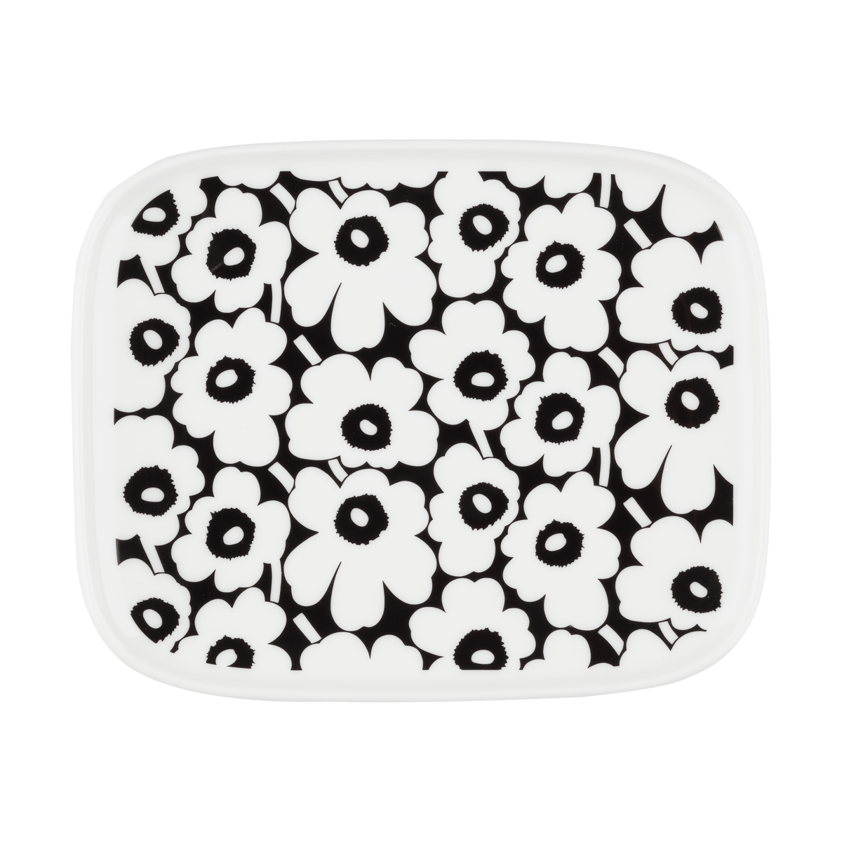 Marimekko Pikkuinen Unikko fat 12x15 cm Black-white