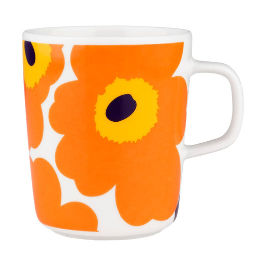 Marimekko Unikko 60-Jahre Jubiläums-Tasse 25 cl White-orange-yellow