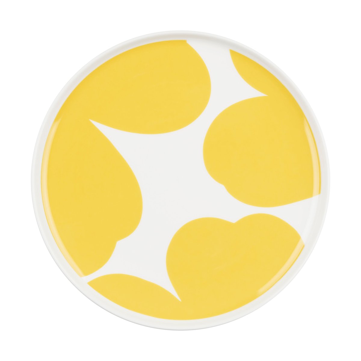 Marimekko Iso Unikko assiett Ø20 cm White-spring yellow