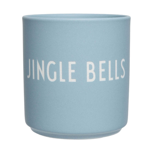 Design Letters Design Letters favoritkopp 25 cl Jingle bells-light blue