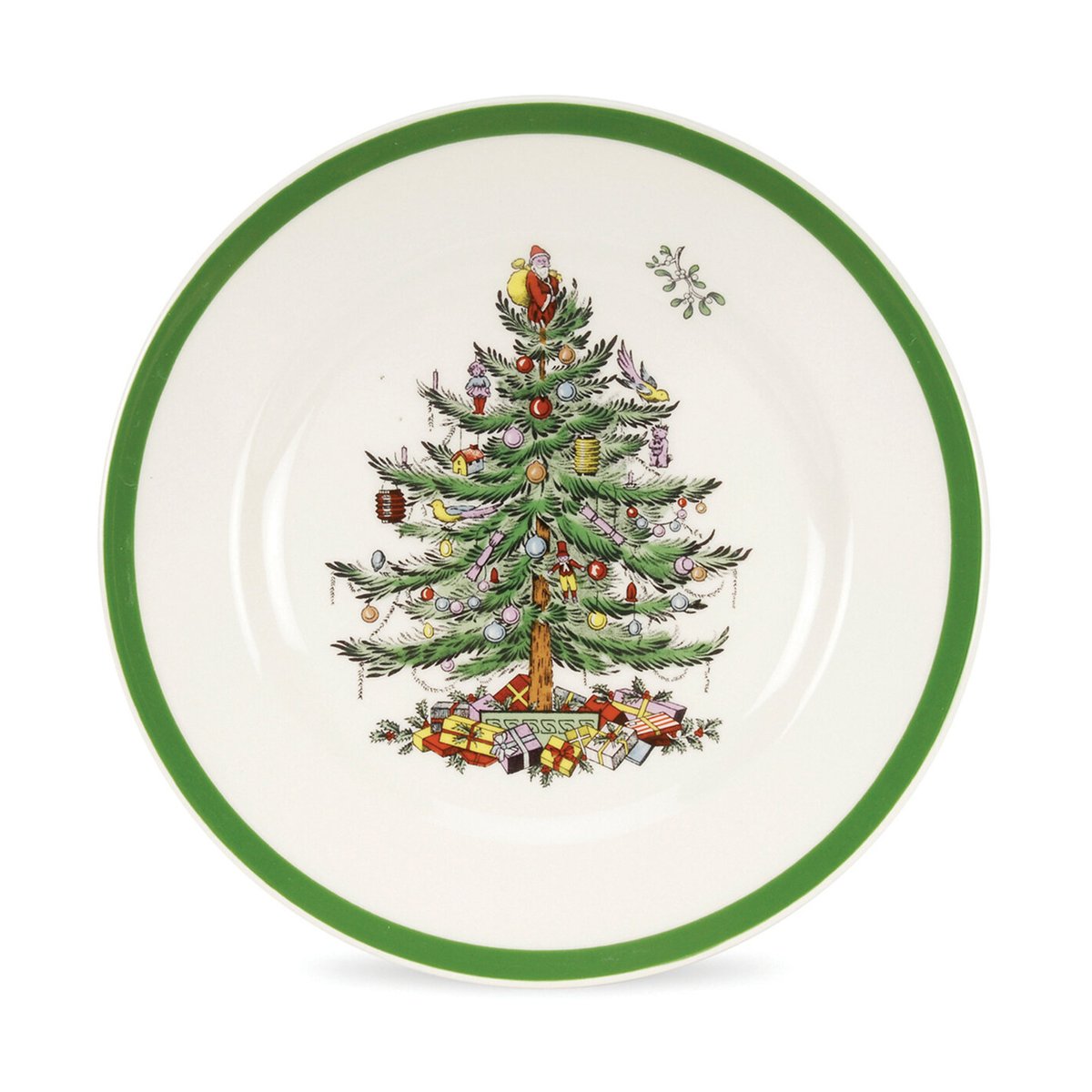 Spode Christmas Tree assiett Ø20 cm White-green-red