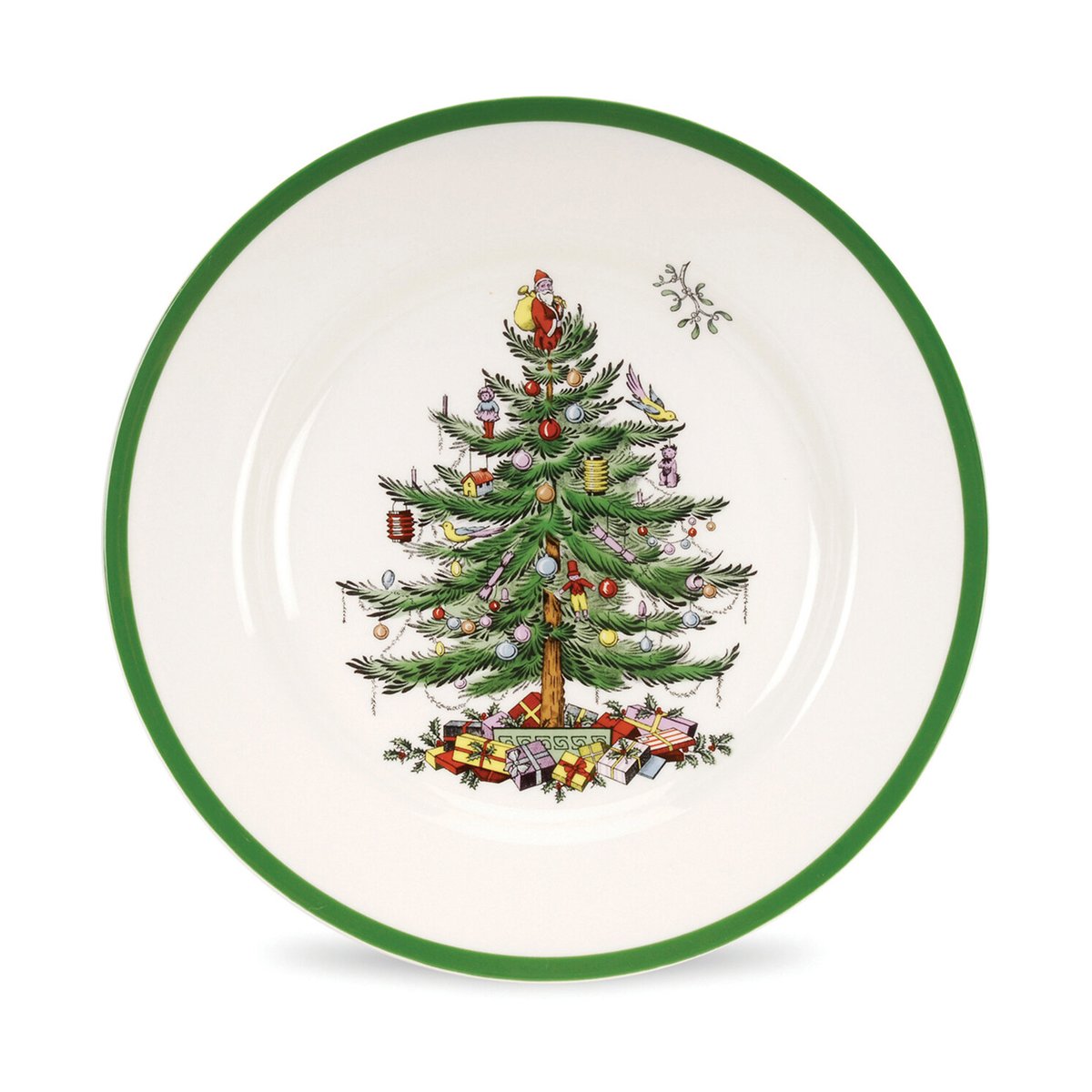 Spode Christmas Tree tallrik Ø27 cm White-green-red