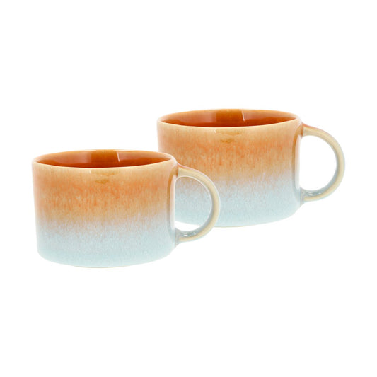 Villa Collection Styles mugg med öra 16 cl 2-pack Blue-amber