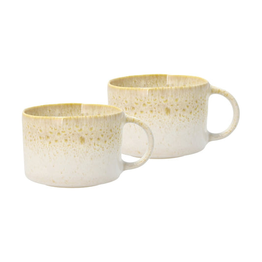 Villa Collection Styles mugg med öra 16 cl 2-pack Creme-sand