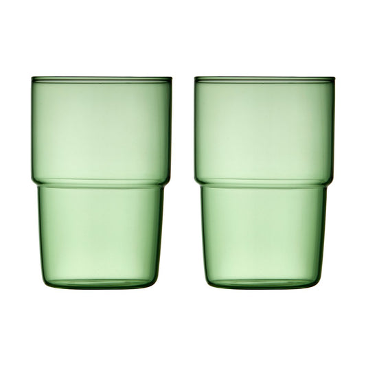 Lyngby Glas Torino dricksglas 40 cl 2-pack Green