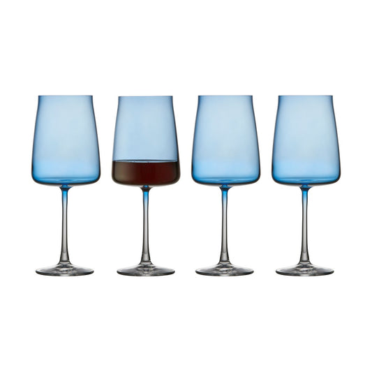 Lyngby Glas Zero rödvinsglas 54 cl 4-pack Blue