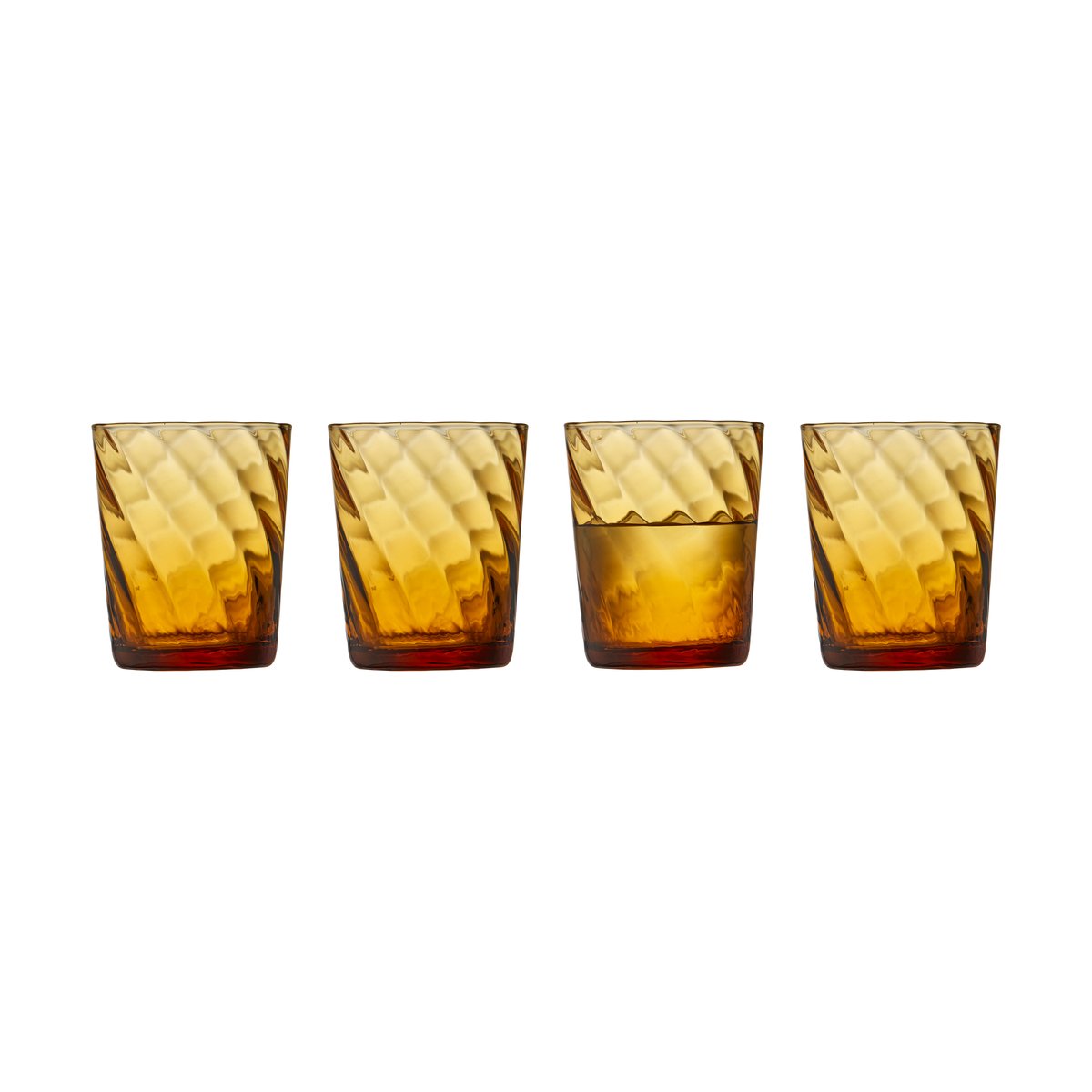 Lyngby Glas Vienna vattenglas 30 cl 4-pack Amber