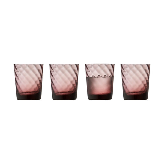 Lyngby Glas Vienna vattenglas 30 cl 4-pack Pink