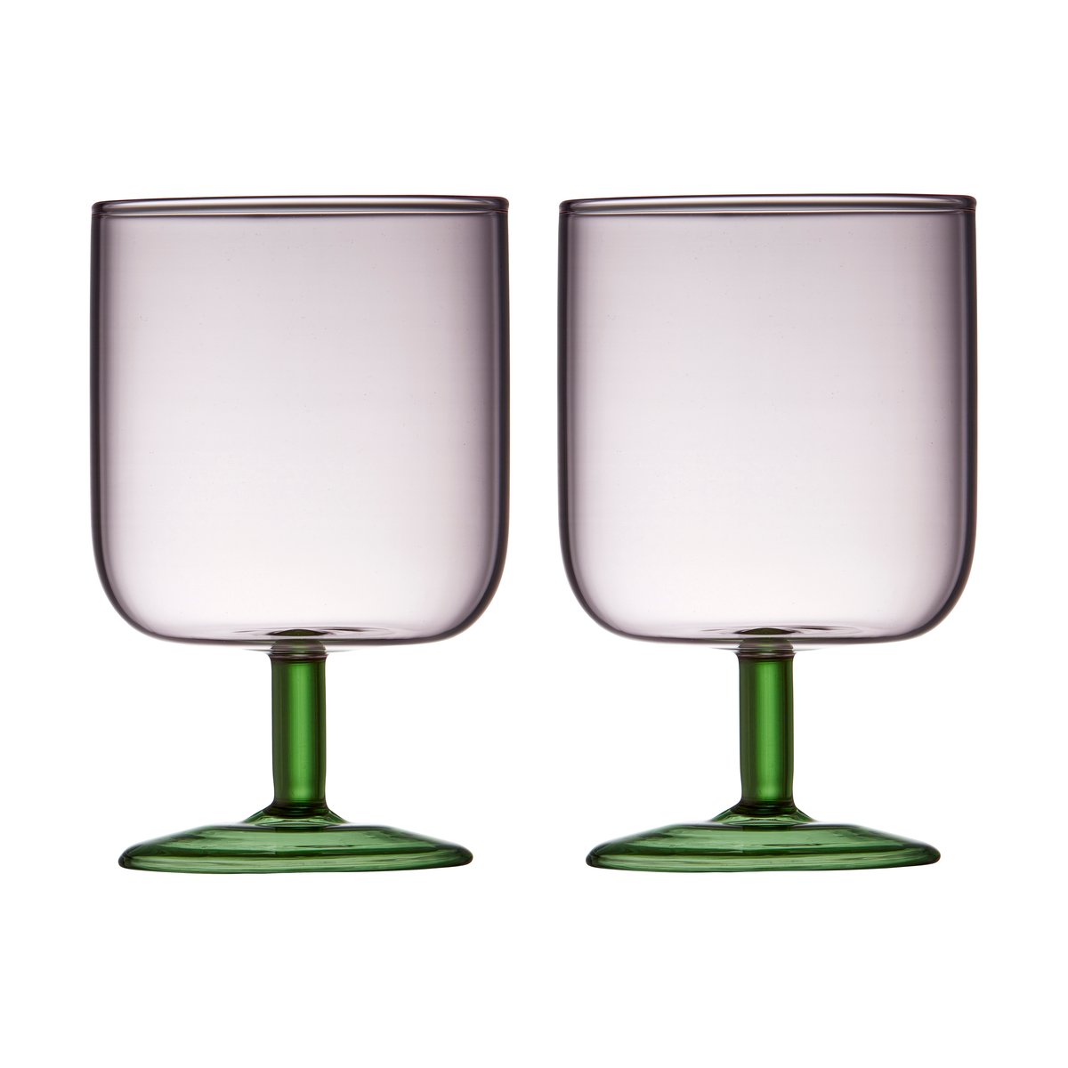 Lyngby Glas Torino vinglas 30 cl 2-pack Pink-green