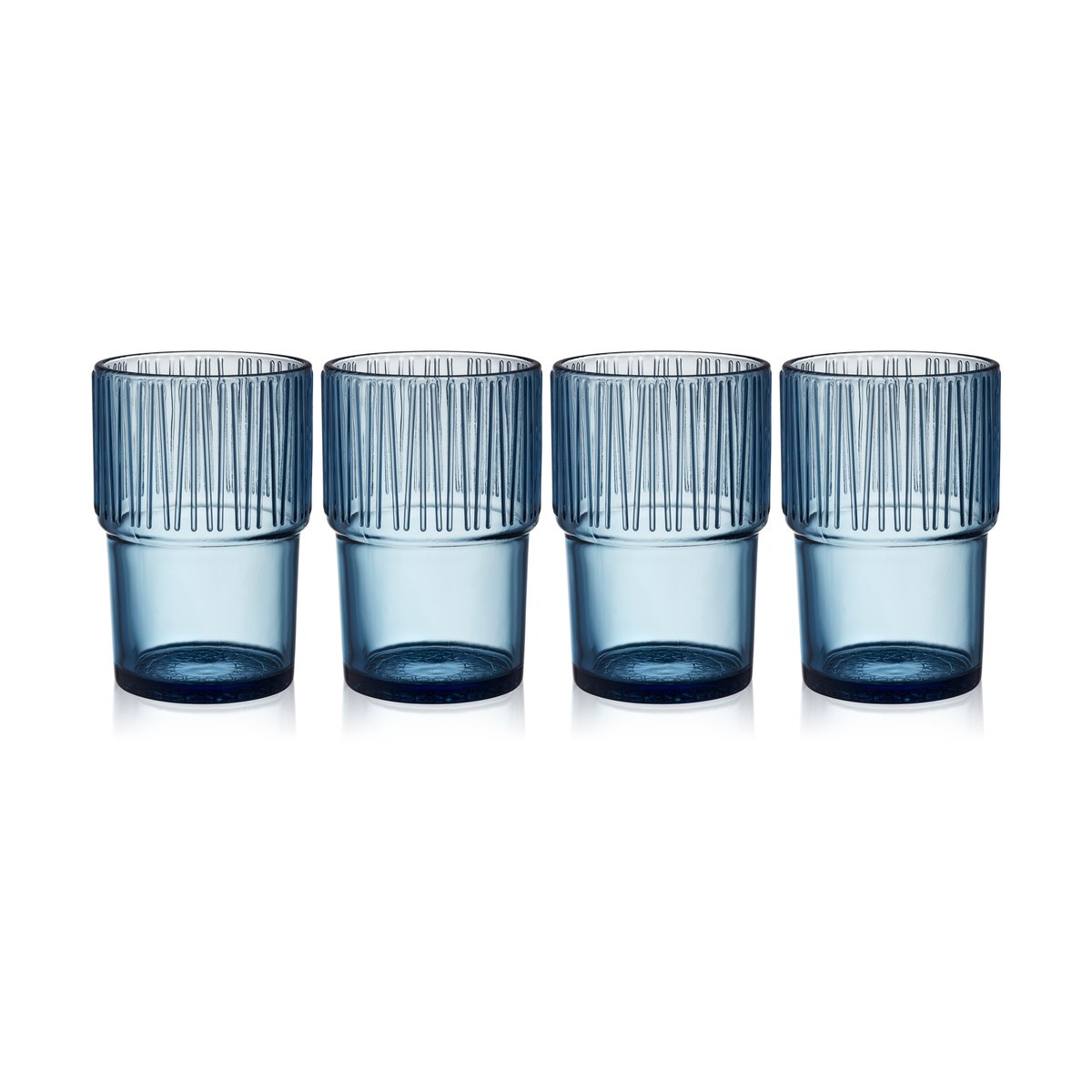 Bitz Kusintha caféglas 38 cl 4-pack Blue