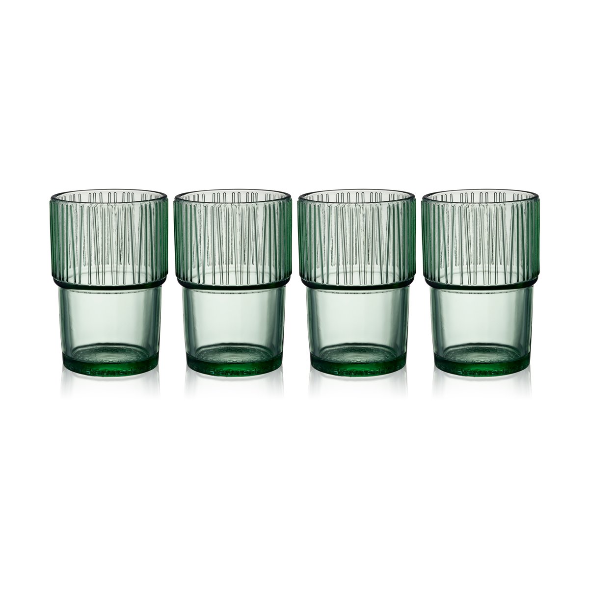 Bitz Kusintha caféglas 38 cl 4-pack Green