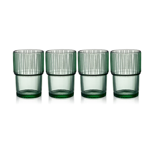 Bitz Kusintha caféglas 38 cl 4-pack Green