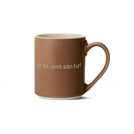 Design House Stockholm Astrid Lindgren mugg, ja, det är inte klokt… Svensk text