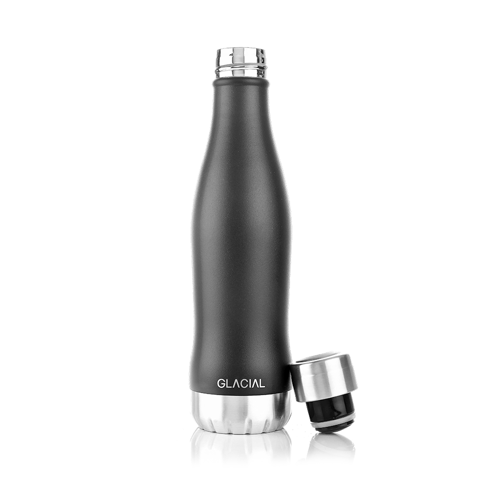 Glacial Glacial vattenflaska 400 ml Matte black