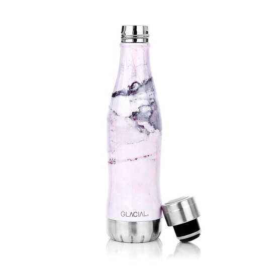 Glacial Glacial vattenflaska 400 ml Pink marble