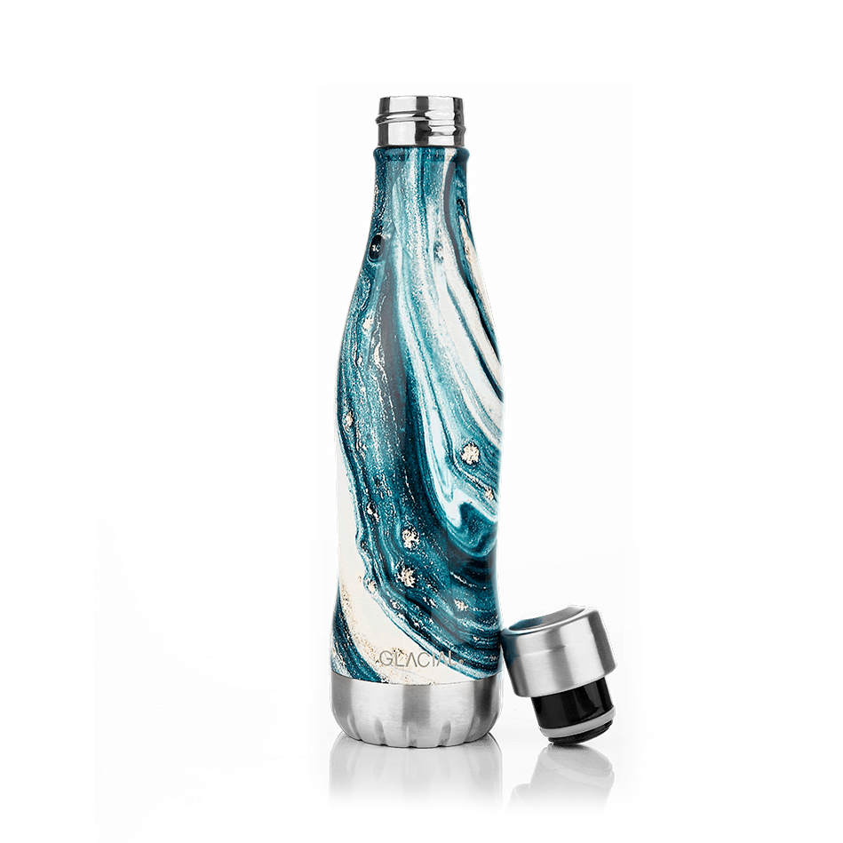 Glacial Glacial vattenflaska 400 ml Indigo marble