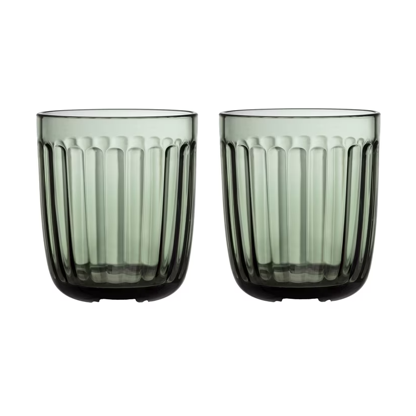 Iittala Raami dricksglas 26 cl 2-pack Tallgrön