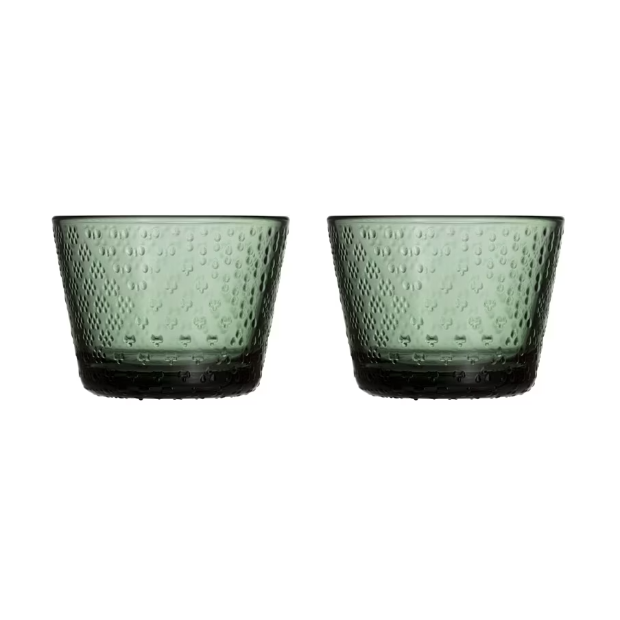 Iittala Tundra dricksglas 16 cl 2-pack Tallgrön