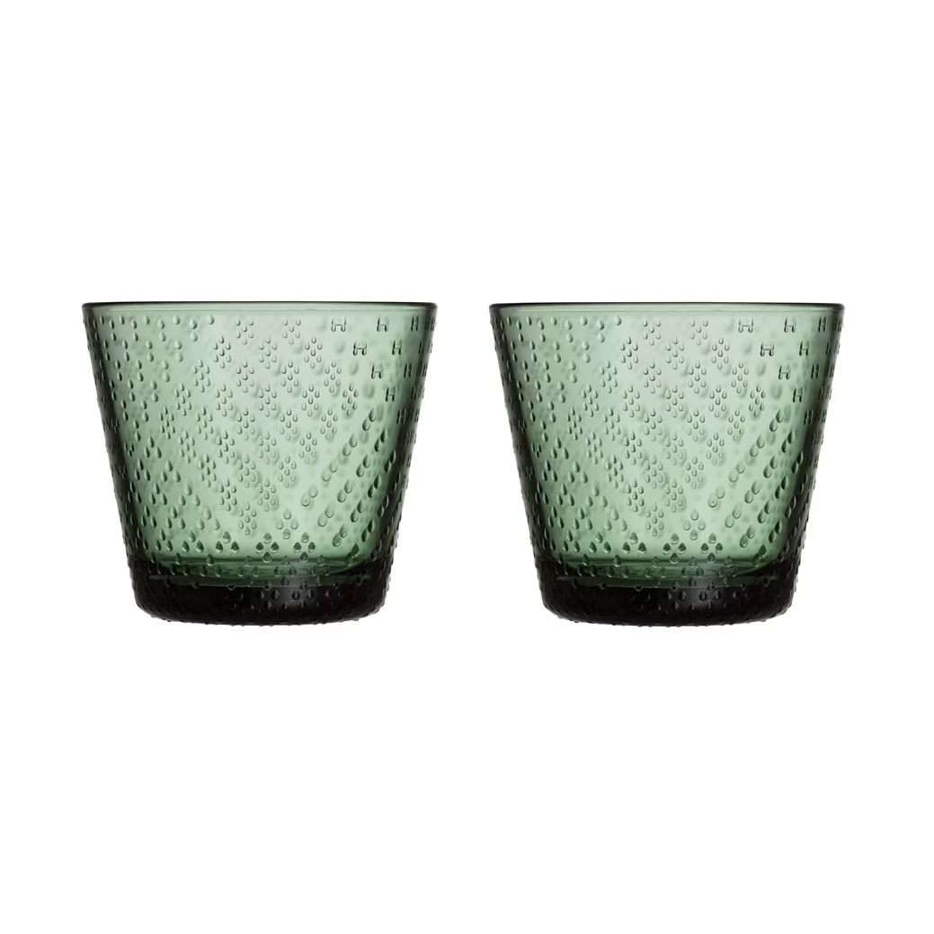 Iittala Tundra dricksglas 29 cl 2-pack Tallgrön