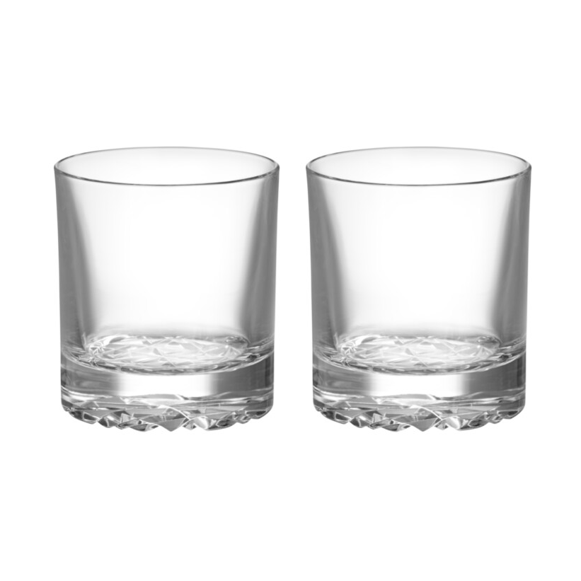 Orrefors Carat double old fashioned glas 28 cl 2-pack Klar