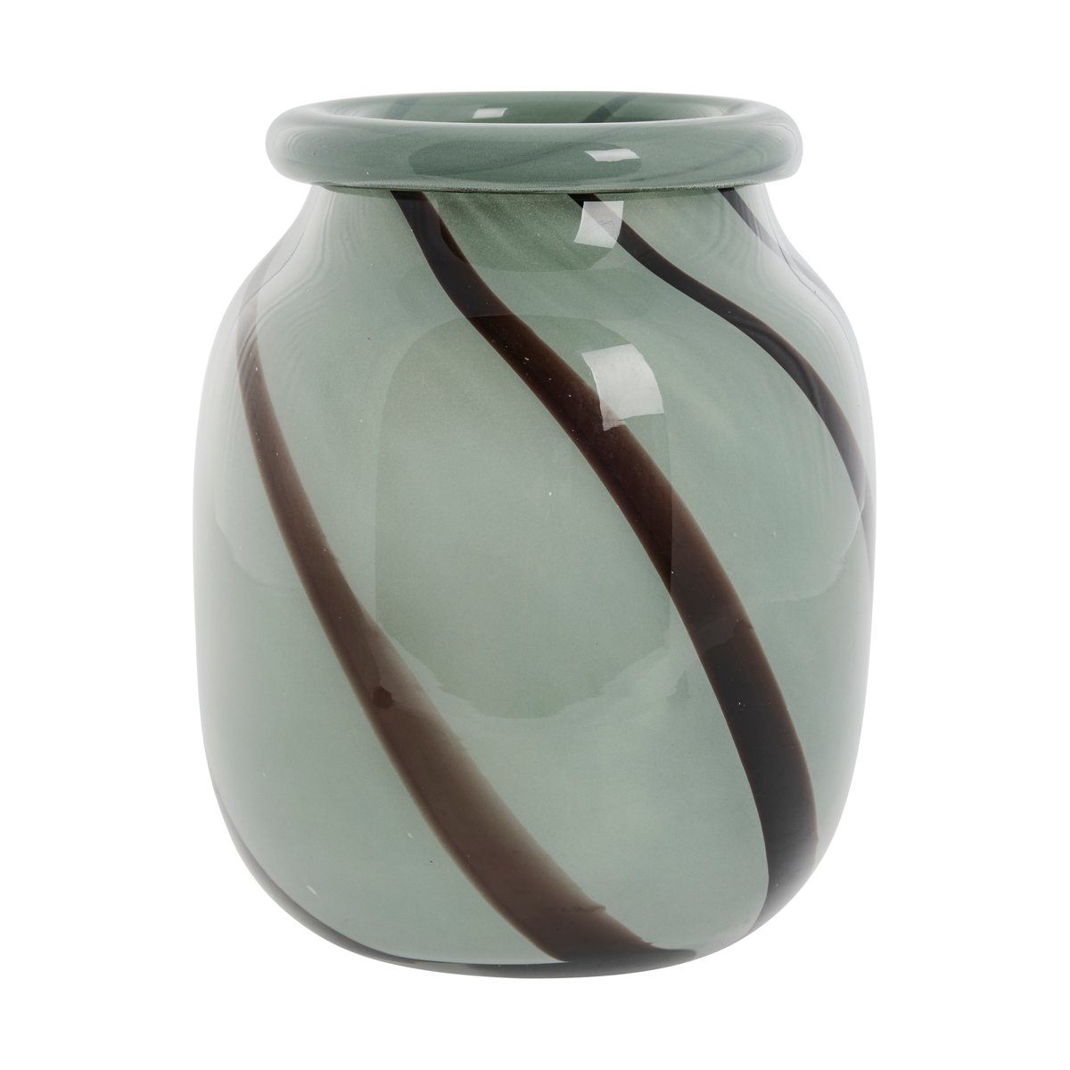 Lene Bjerre Marena Vase Ø16 cm Green-black