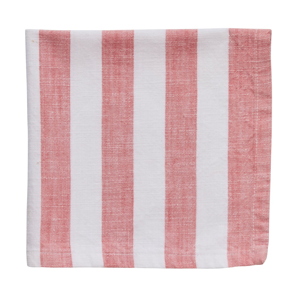 Lene Bjerre Olivia Baumwollserviette 40x40 cm Off White-Dark Coral