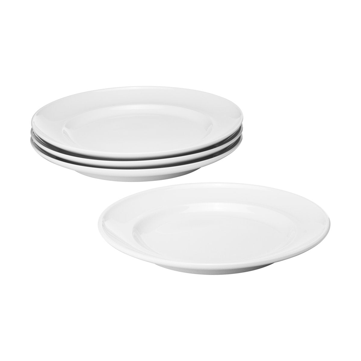 Georg Jensen Koppel gebundener Teller Ø16 cm 4er-Pack Weiß