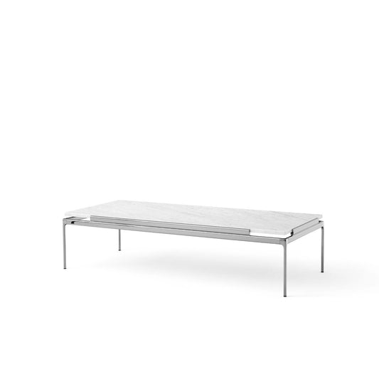 &Tradition Sett LN12 Couchtisch Bianco carrara-dark chrome