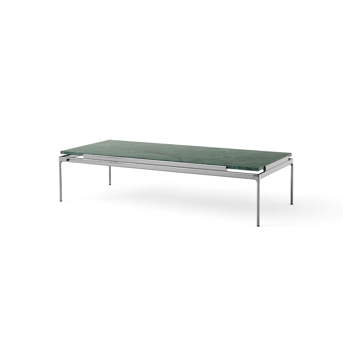 &Tradition Sett LN12 Couchtisch Verde guatemala-dark chrome