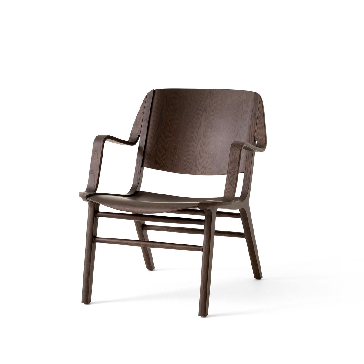 &Tradition AX HM11 Lounge Chair med armstöd Dark stained oak