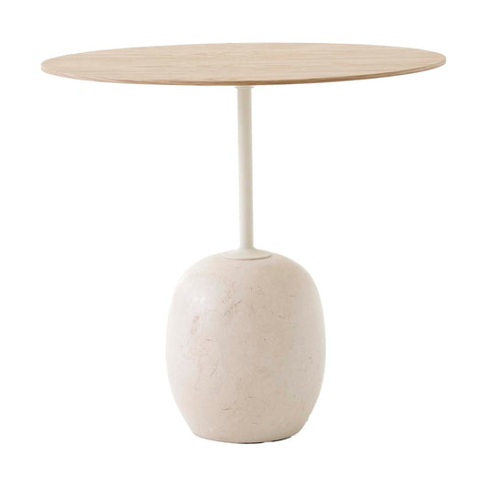 &Tradition Lato LN9 Beistelltisch Oak-Crema diva marble