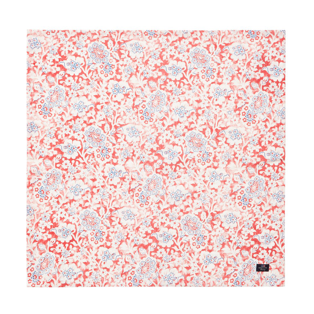 Lexington Printed Flowers Recycled Cotton Stoffserviette 50x50 cm Coral