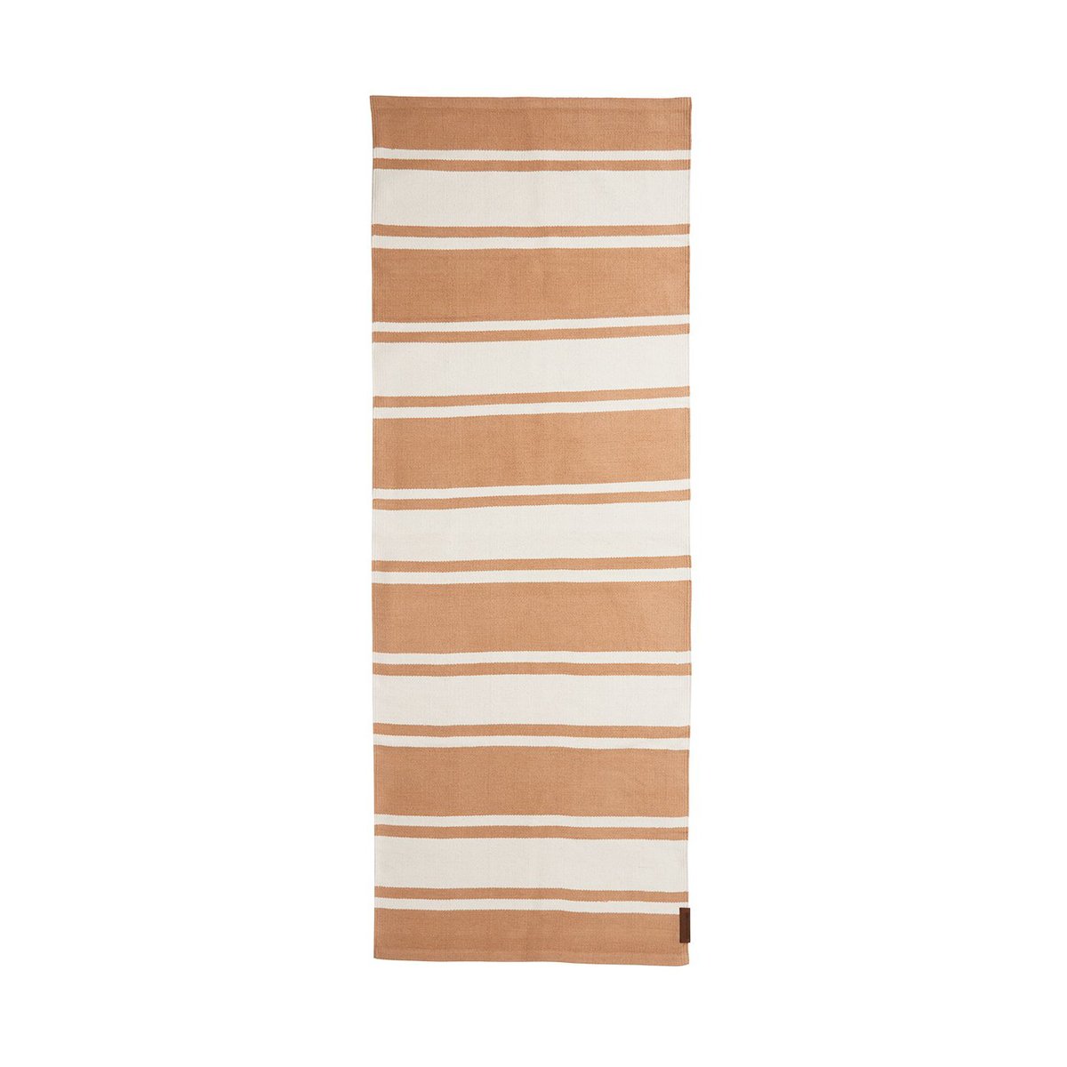 Lexington Organic Striped Cotton Flurteppich 80x220 cm Beige-white