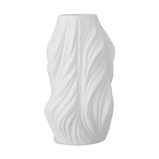 Bloomingville Sanak Vase Ø14x26 cm White