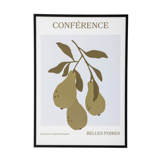 Bloomingville Poire Poster mit Rahmen 52x72 cm Poire-black pine