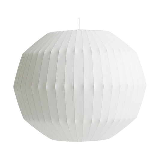 HAY Nelson Bubble Angled sphere Pendelleuchte L Off white