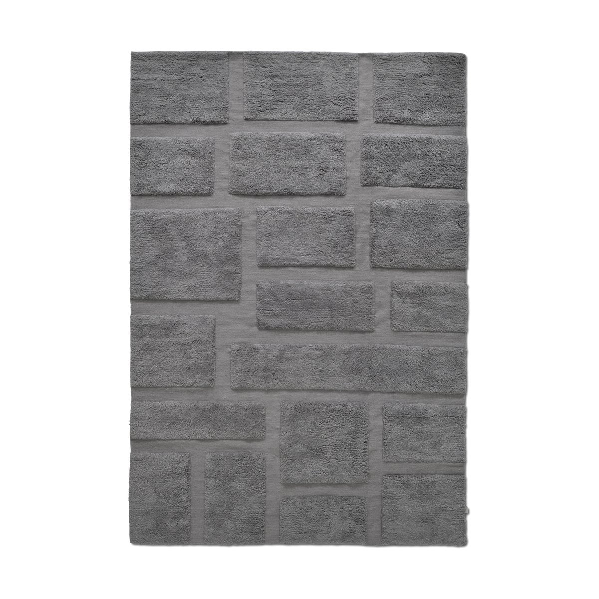 Classic Collection Bricks Wollteppich 170 x 230cm Grau