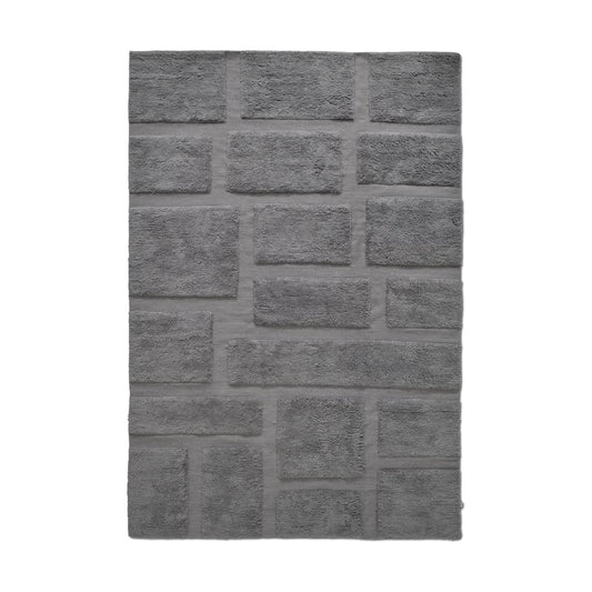 Classic Collection Bricks Wollteppich 250 x 350cm Grau