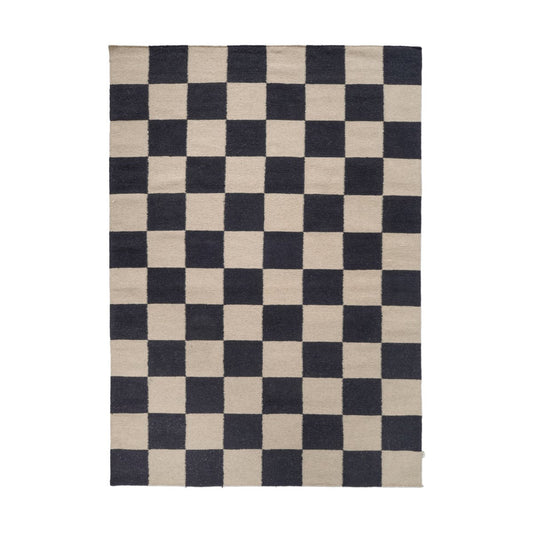 Classic Collection Square Teppich Schwarz-Beige, 170x230 cm